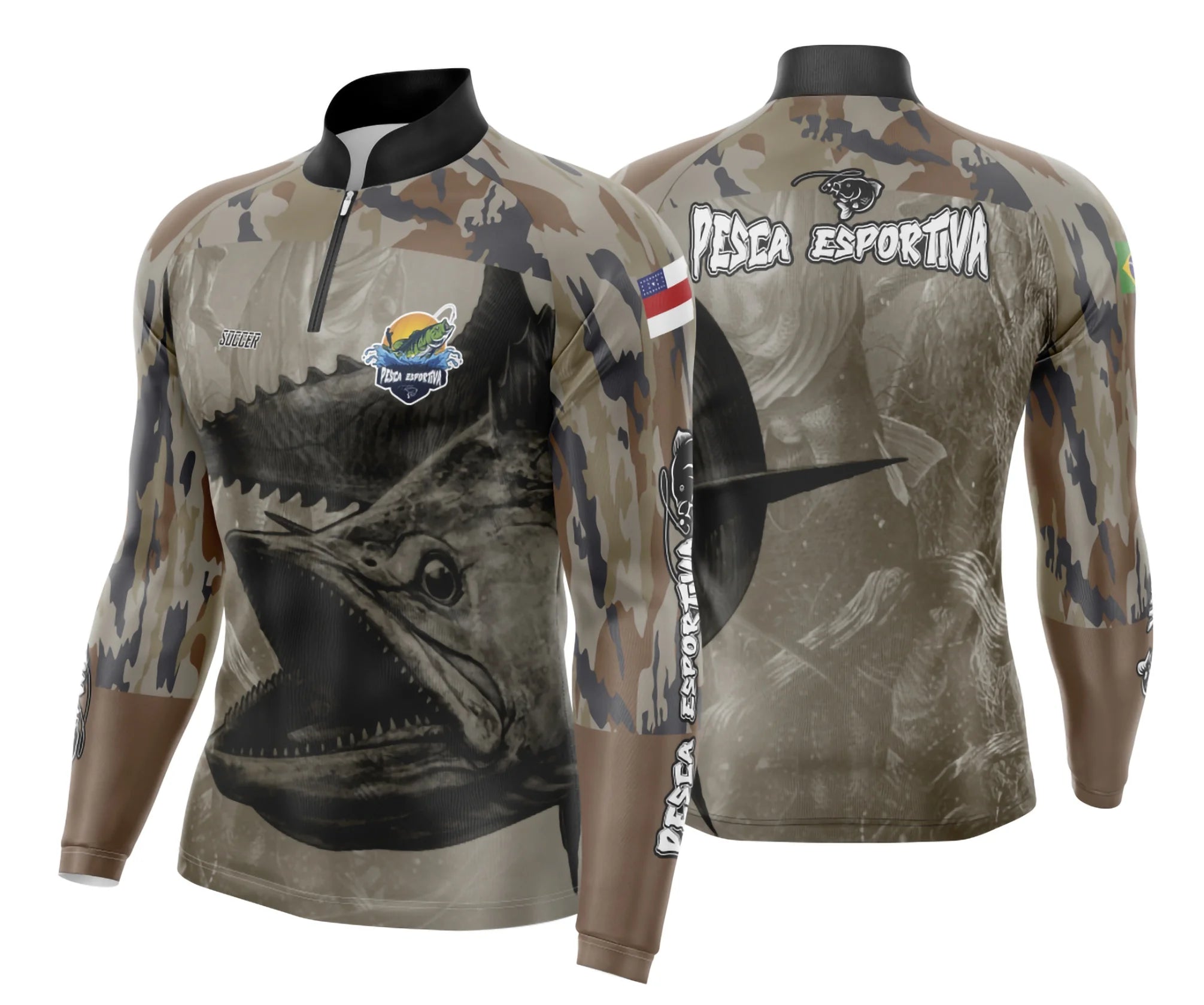 Camisa de Pesca Esportiva UV - Fisgada | Modelo 06