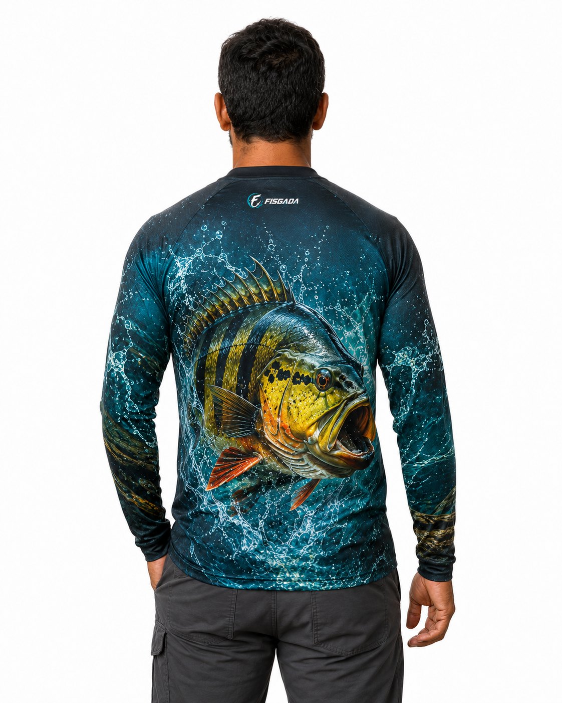 Camisa de Pesca Tucunaré Azul UV50+ | Fisgada — costas fiscostas:tucunare-azul