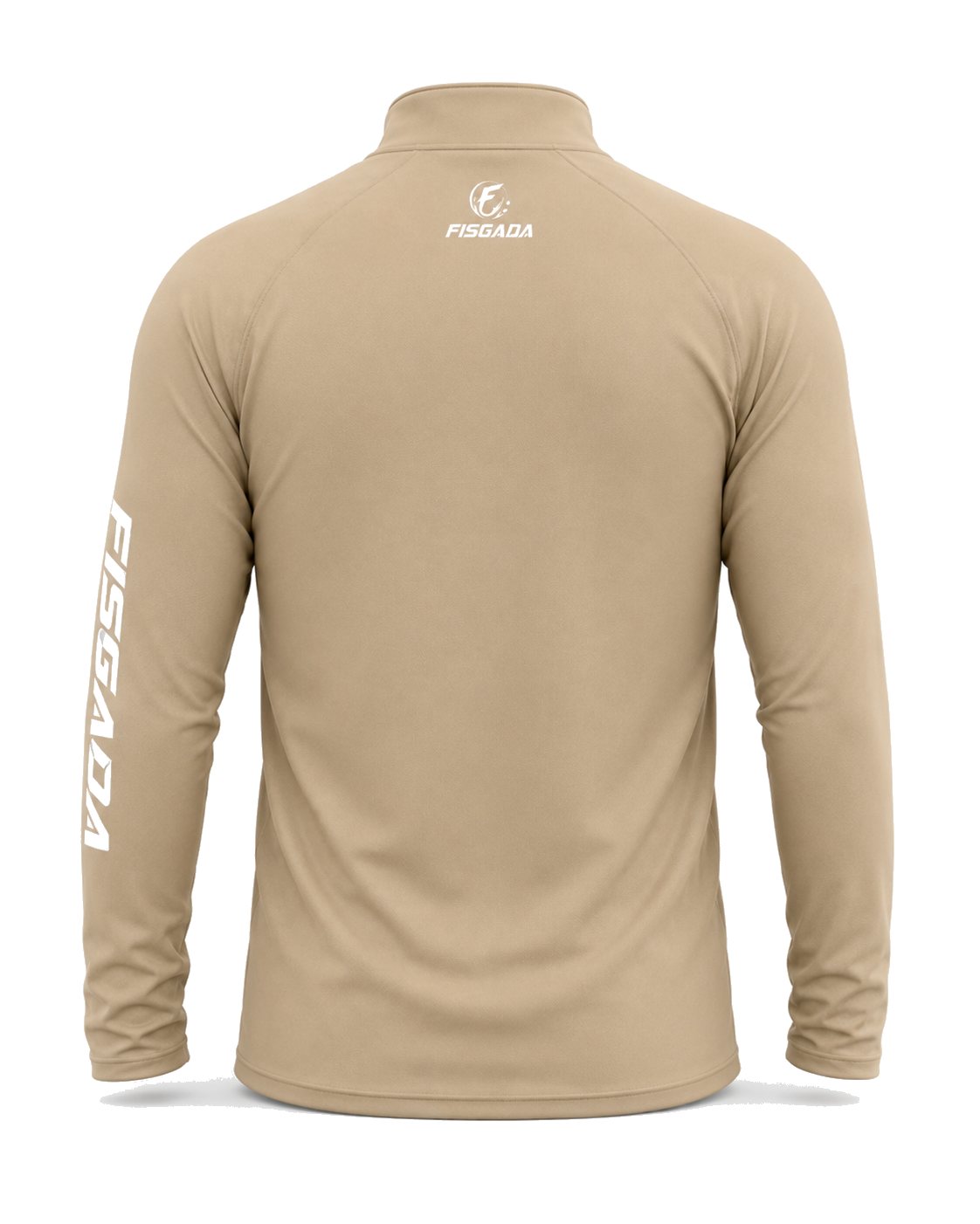 Camisa de Pesca Lisa Areia UV50+ Manga Longa — detalhe