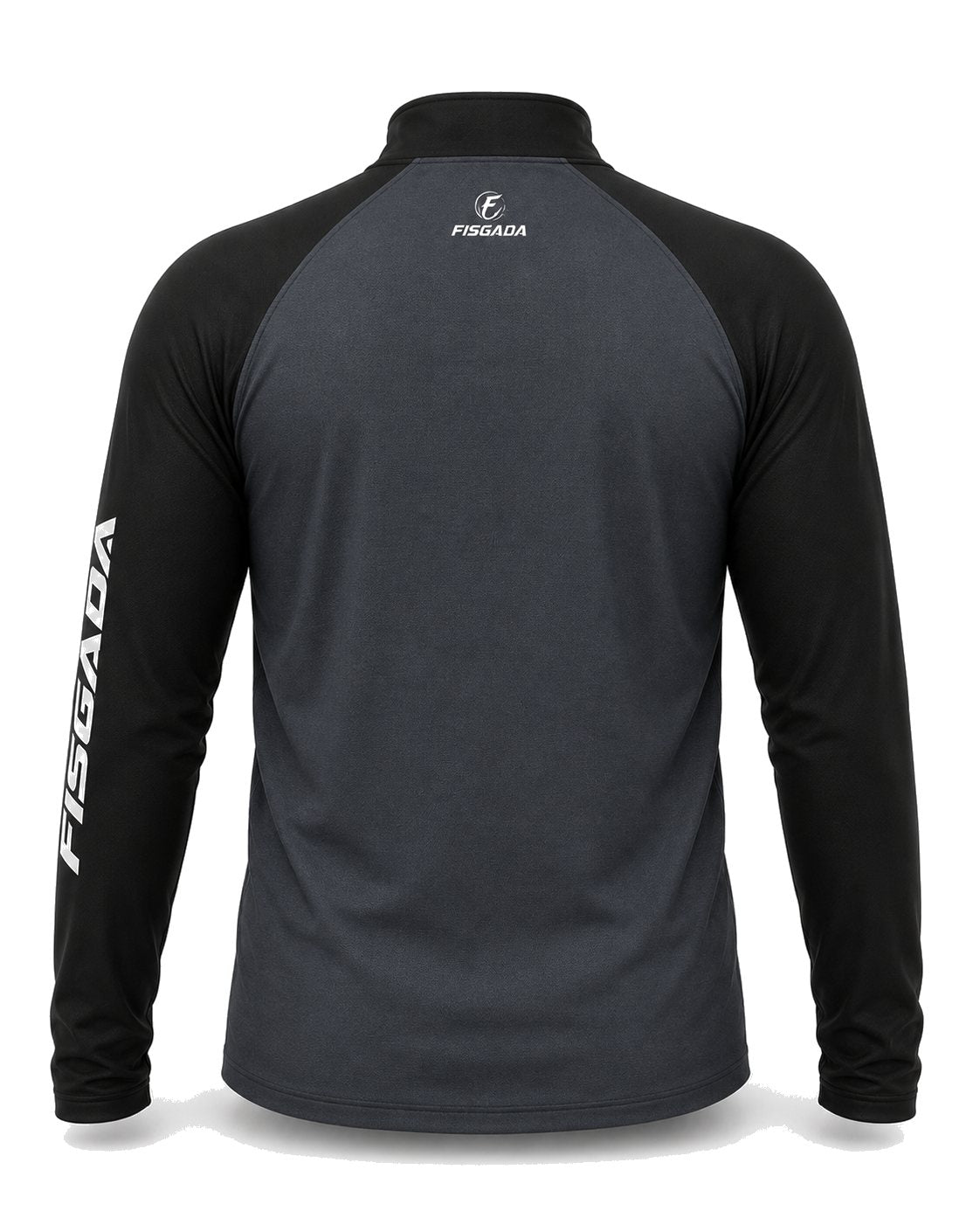 Camisa de Pesca Lisa Chumbo UV50+ Manga Longa — detalhe