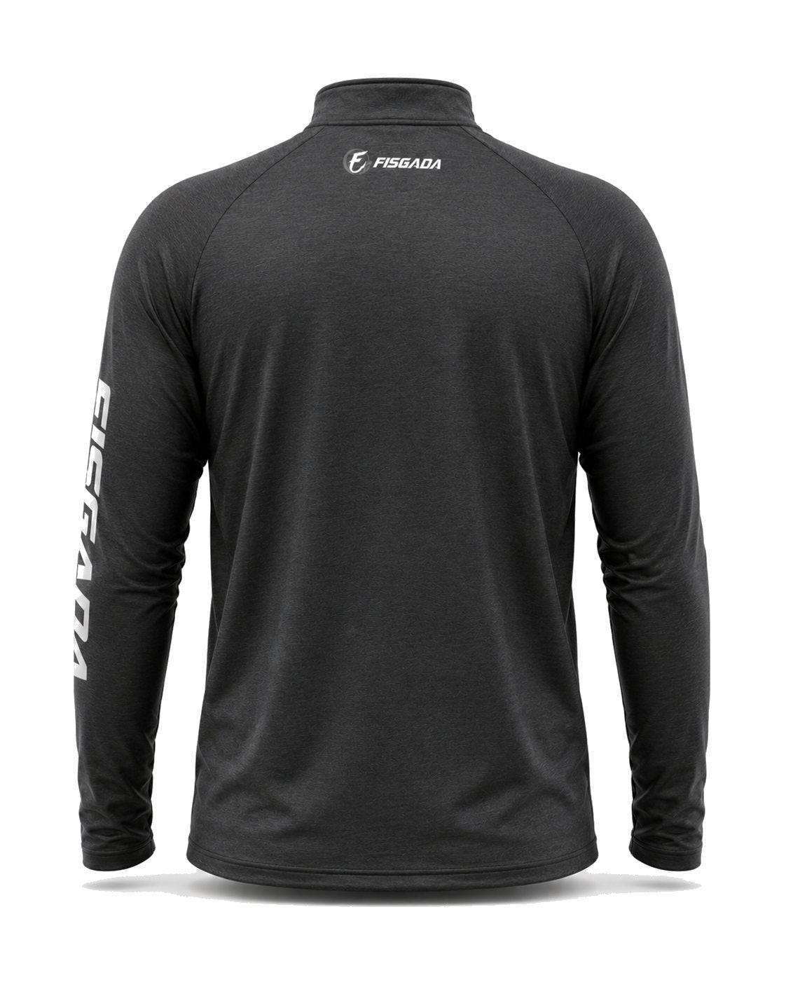 Camisa de Pesca Lisa Grafite UV50+ Manga Longa — detalhe