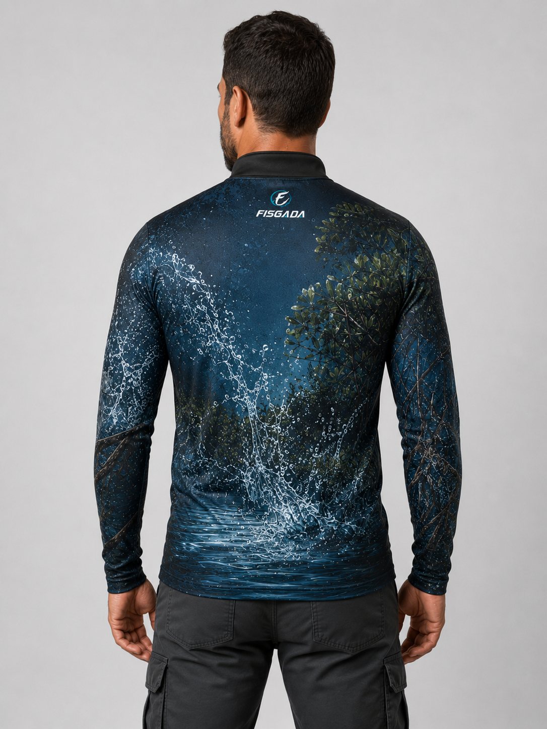 Camisa de Pesca Robalo Investida UV50+ Manga Longa — costas