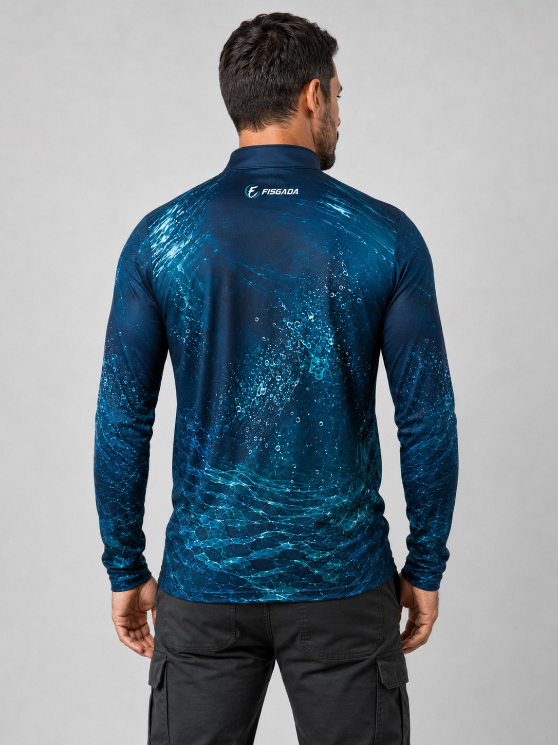 Camisa de Pesca Tucunaré Águas Fundas UV50+ Manga Longa — costas