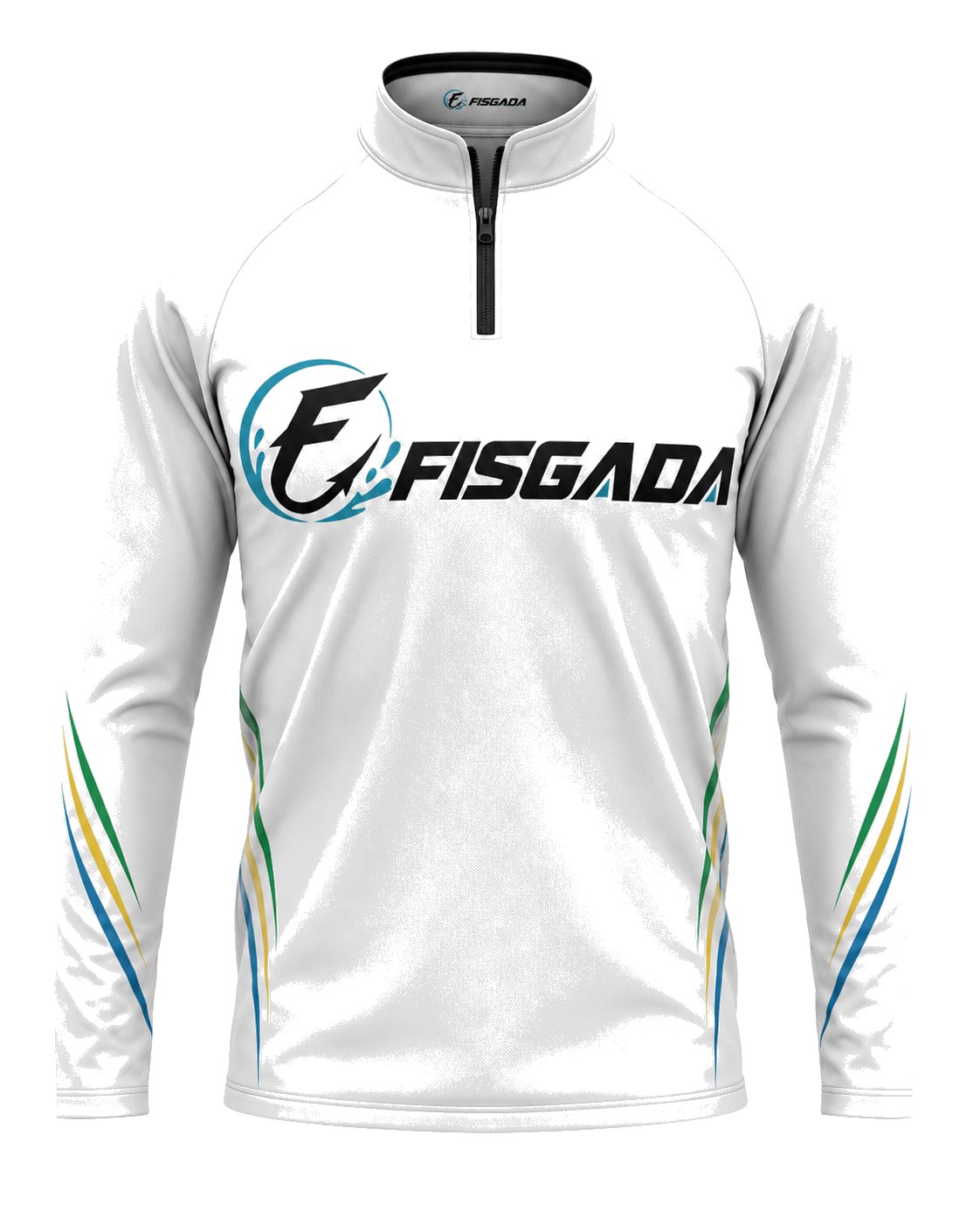 Camisa de Pesca Fisgada Team Branca UV50+ Manga Longa — frente