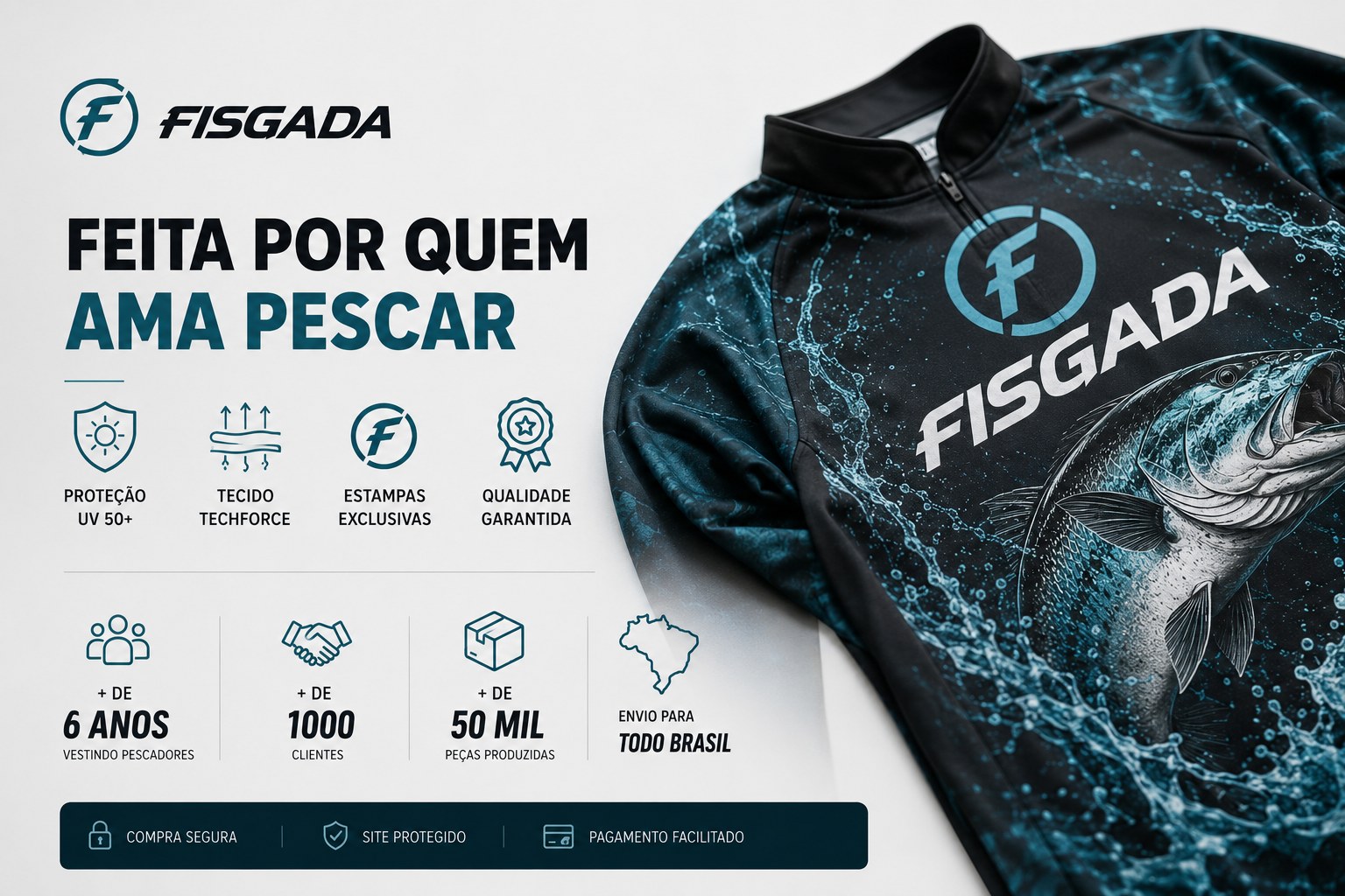 Fisgada — feita por quem ama pescar
