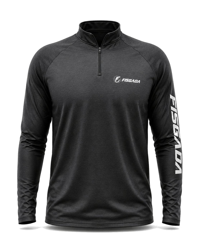 Camisa de Pesca Lisa Grafite UV50+ Manga Longa
