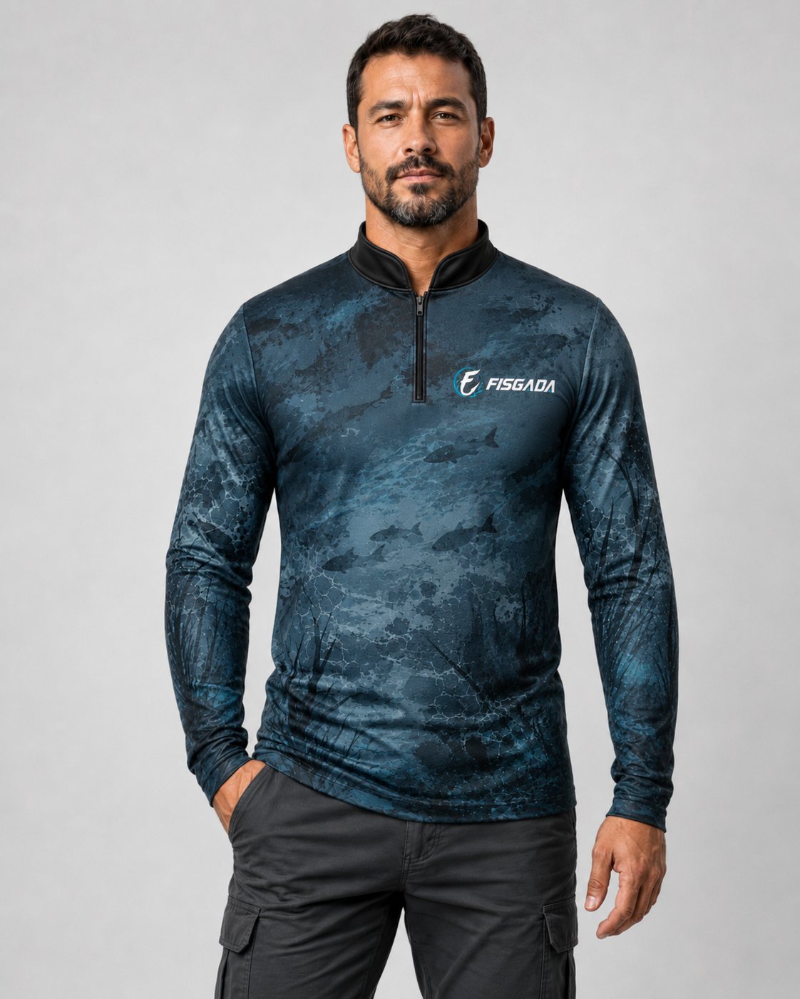 Camisa de Pesca Robalo Investida UV50+ Manga Longa — frente