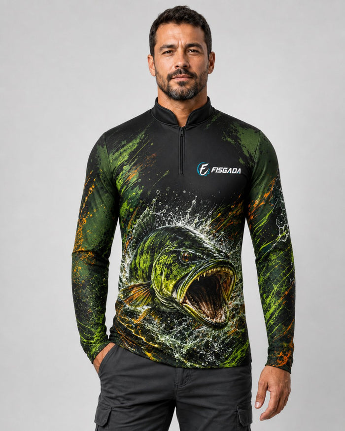 Camisa de Pesca Tucunaré Ataque UV50+ Manga Longa