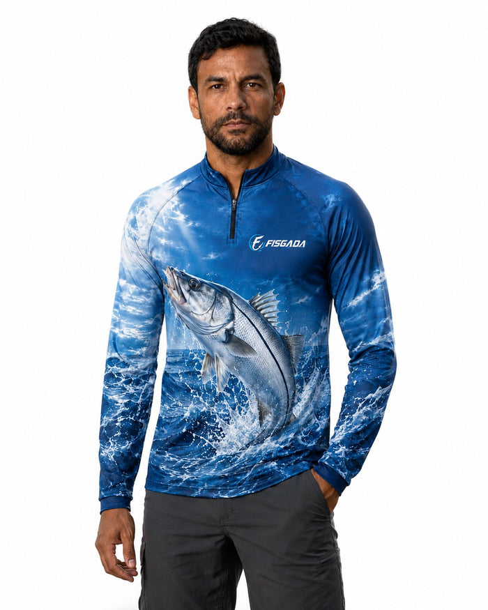 Camisa de Pesca Robalo Prateado UV50+ | Fisgada