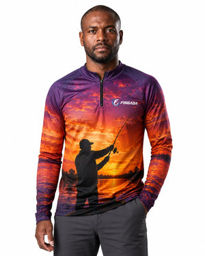 Camisa de Pesca Pescador ao Entardecer UV50+ | Fisgada