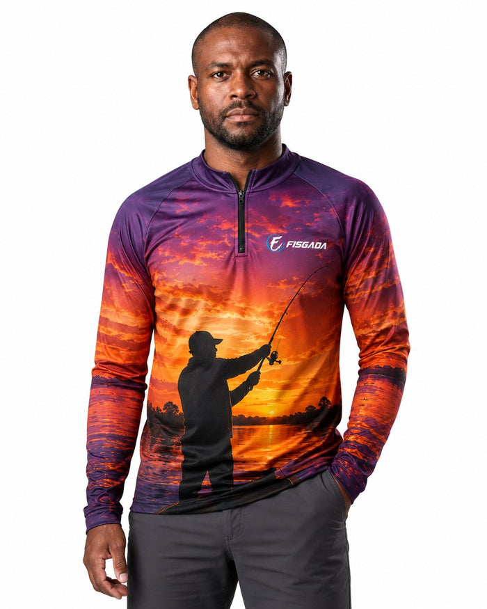 Camisa de Pesca Pescador ao Entardecer UV50+ | Fisgada